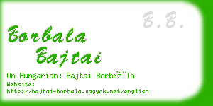 borbala bajtai business card